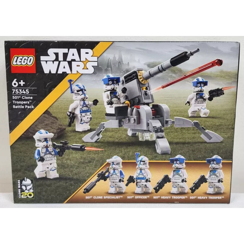 LEGO 75345 Star Wars 501-asis Klonų Karių Kovos Rinkinys Konstruojamas Žaislas