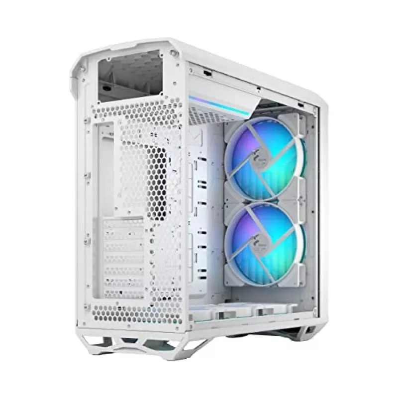 PC korpusas Fractal Design Torrent White – ATX, EATX, microATX, ITX, 2×180 mm priekiniai ventiliatoriai