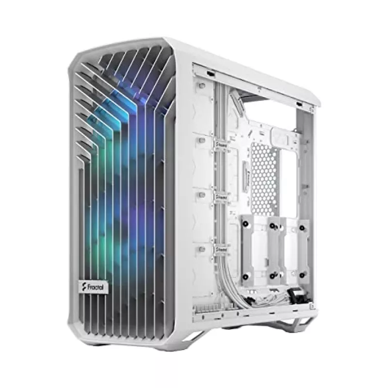 PC korpusas Fractal Design Torrent White – ATX, EATX, microATX, ITX, 2×180 mm priekiniai ventiliatoriai