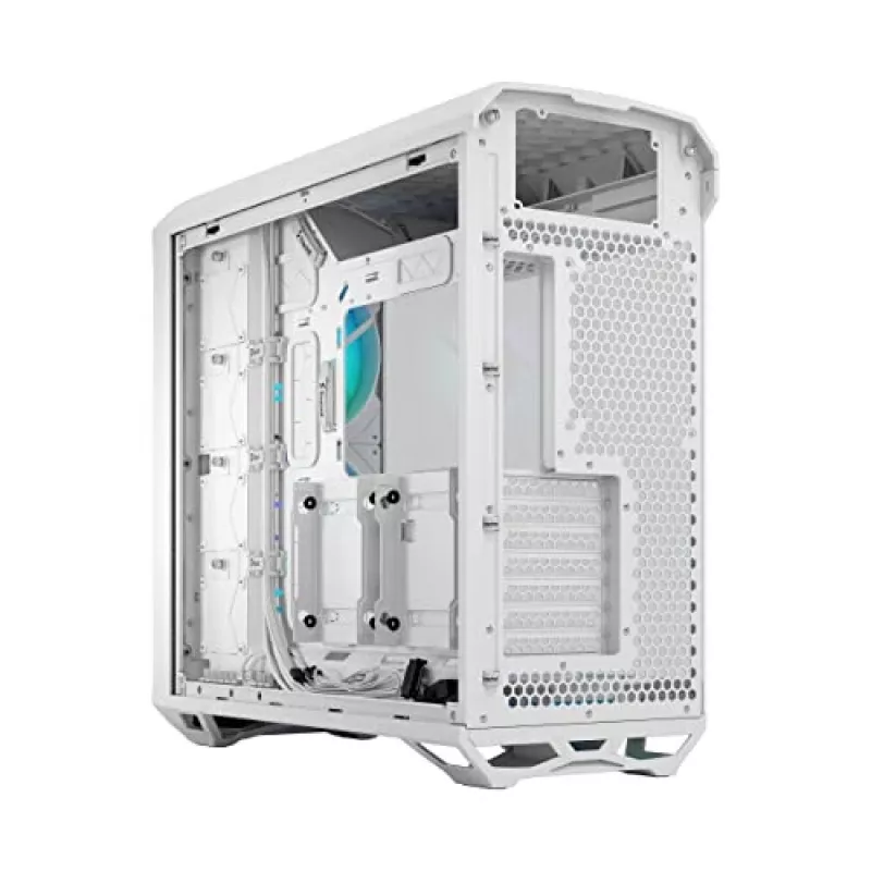 PC korpusas Fractal Design Torrent White – ATX, EATX, microATX, ITX, 2×180 mm priekiniai ventiliatoriai