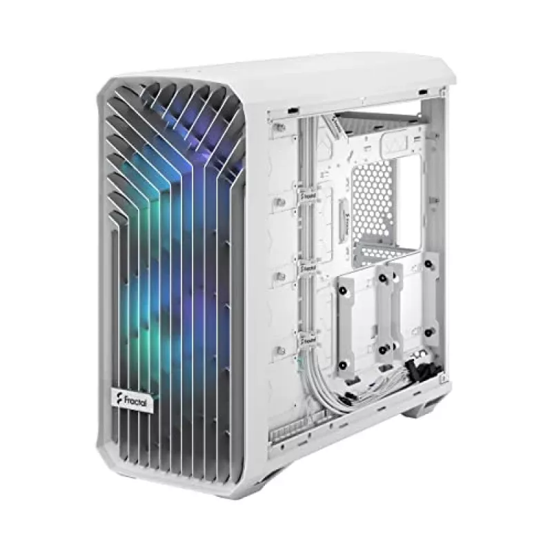 PC korpusas Fractal Design Torrent White – ATX, EATX, microATX, ITX, 2×180 mm priekiniai ventiliatoriai