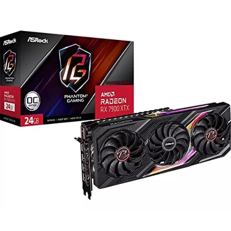ASRock Radeon RX 7900 XTX Phantom Gaming 24GB GDDR6 vaizdo plokštė