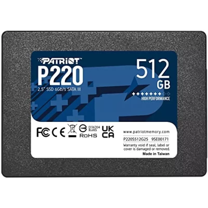 Patriot Memory P220 512GB 2.5 Serial ATA III (P220S512G25)