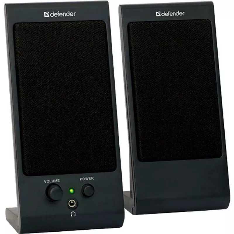 Garsiakalbiai staliniai DEFENDER SPK-170 2.0, 4 W RMS, laidiniai USB 5 V, 3,5 mm, juodi