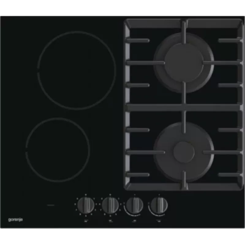 Gorenje GCE691BSC Juoda įmontuojama dujinė-kaitlentė 60 cm 4 zonos