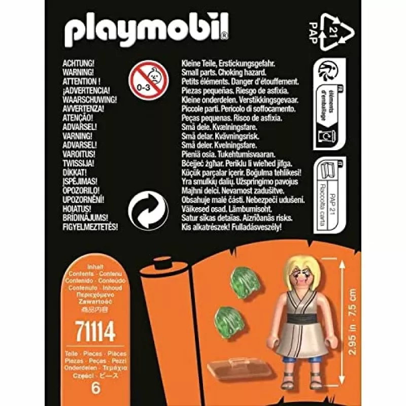 Playmobil 71114 Naruto: Tsunade Figūrų Rinkinys Naruto Shippuden Anime Kolekcinė Figūrėlė Žaidimų Rinkinys Tinka Vaikams ir Gerbėjams Nuo 5 Metų