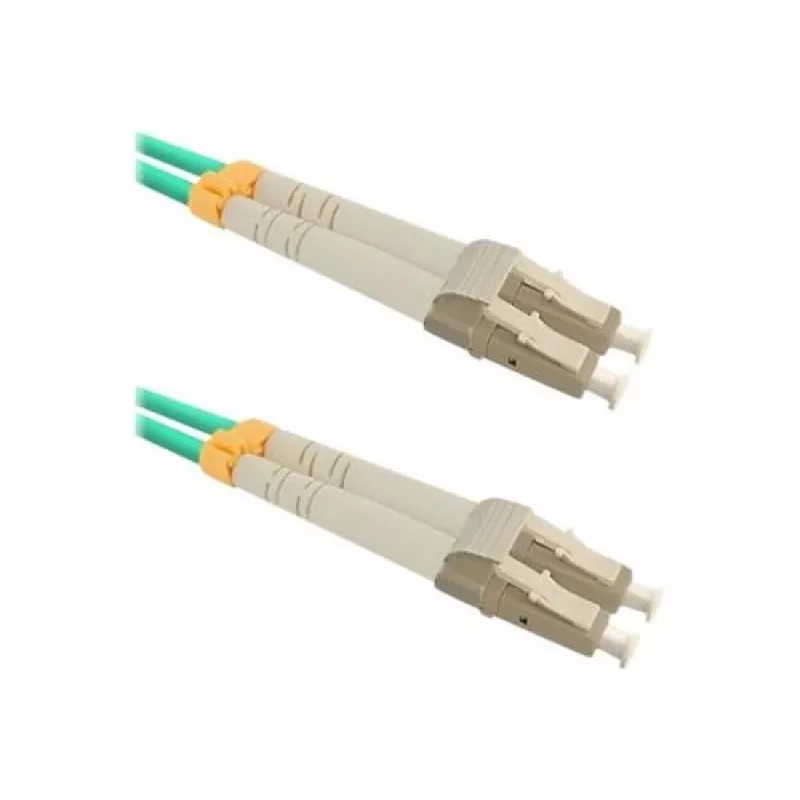 Qoltec šviesolaidinis jungiamasis laidas - LC/UPC Multimode (M) į LC/UPC Multimode (M) - 1 m - OM3 - 50/125 µm - Duplex - halogeninis