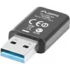 Belaidis USB tinklo adapteris LANBERG NC-1200-WI, WLAN USB 2.0, 2 vidinės antenos 2 dBi, iki 5000 Mbit/s