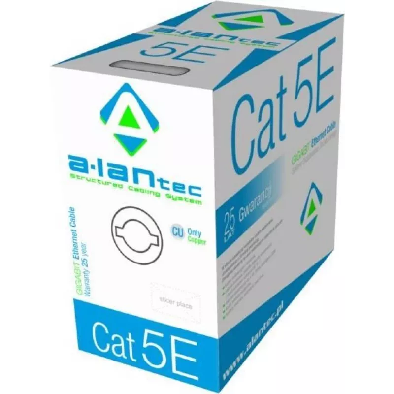 A-LAN KIU5PVC305 tinklo kabelis pilkas 305 m Cat5e U/UTP