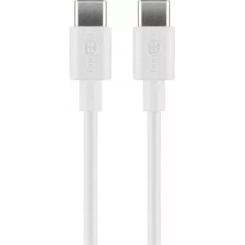 Goobay USB-C įkrovimo ir sinchronizavimo laidas, 2 m, baltas