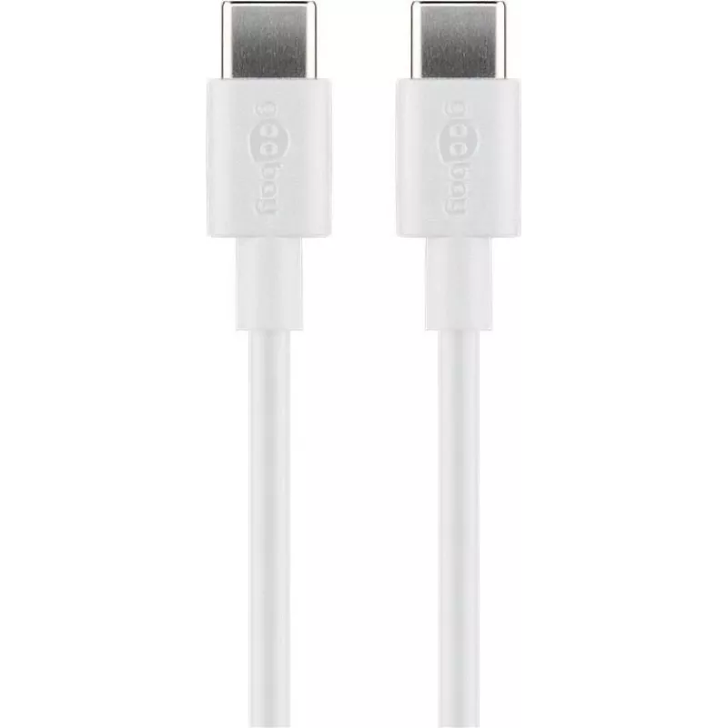 Goobay USB-C įkrovimo ir sinchronizavimo laidas, 2 m, baltas
