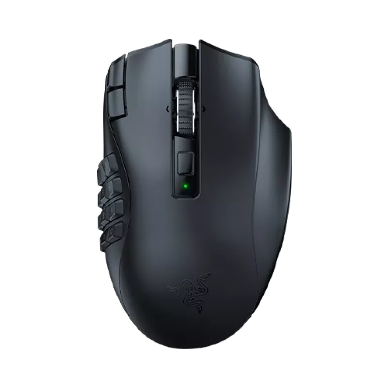 Žaidimų pelė Razer Naga V2 HyperSpeed RF belaidė + Bluetooth, dešinei rankai, 30000 DPI, optinė, juoda