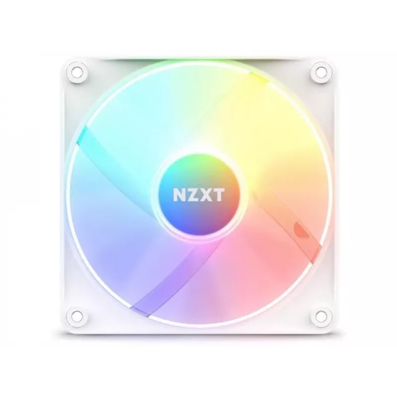 NZXT F120 RGB Core RF-C12SF-W1 120 mm korpuso ventiliatorius, 500–1800 RPM, PWM, baltas