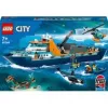 Konstruktorius LEGO City Arkties tyrinėjimų laivas 60368 — 815 dalių, 7+ metai, 4 minifigūrėlės