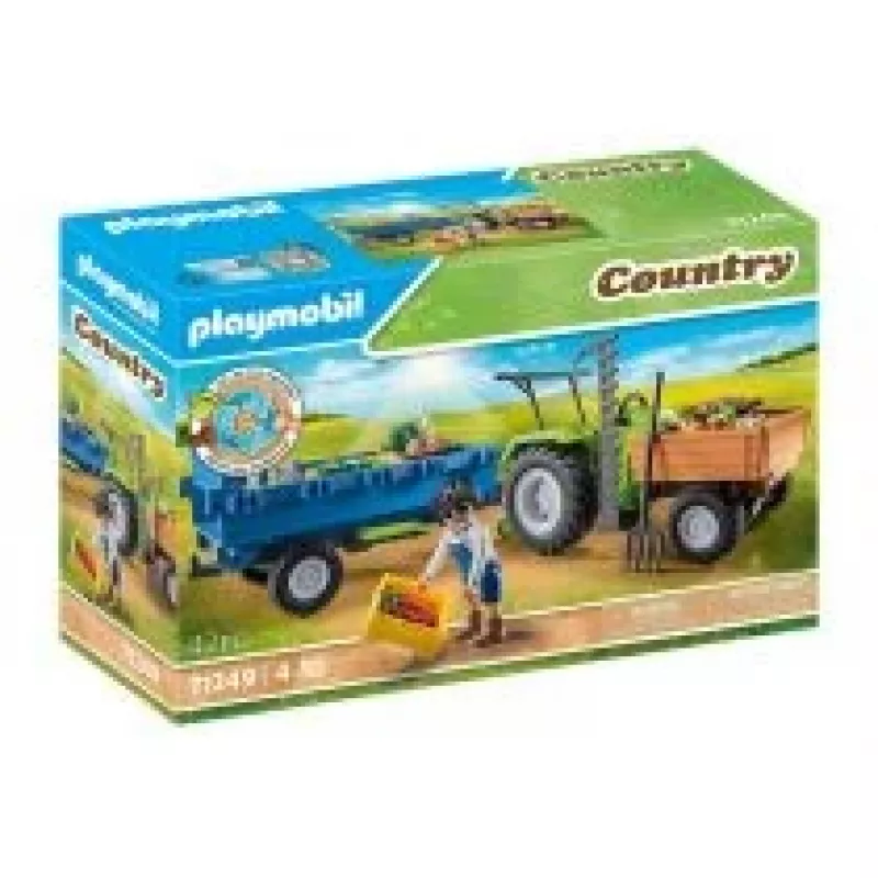 Playmobil Kombainas su priekaba – Vaidybinis ir kūrybinis žaidimas 6–9 metų vaikams – Fat Brain Toys