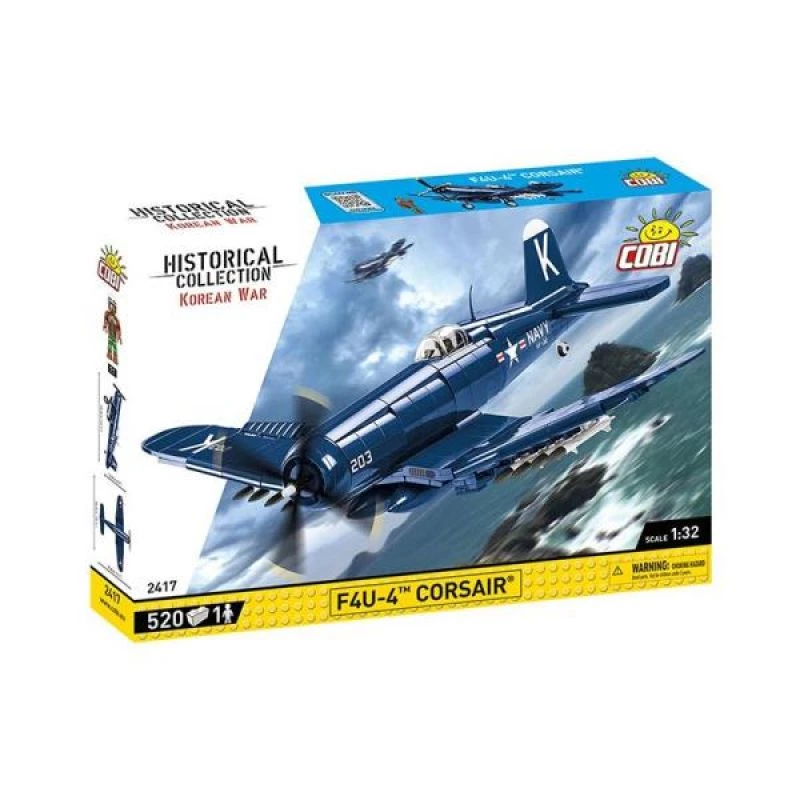 Konstruktorius COBI F4U-4 Corsair 520 dalių Korėjos karas