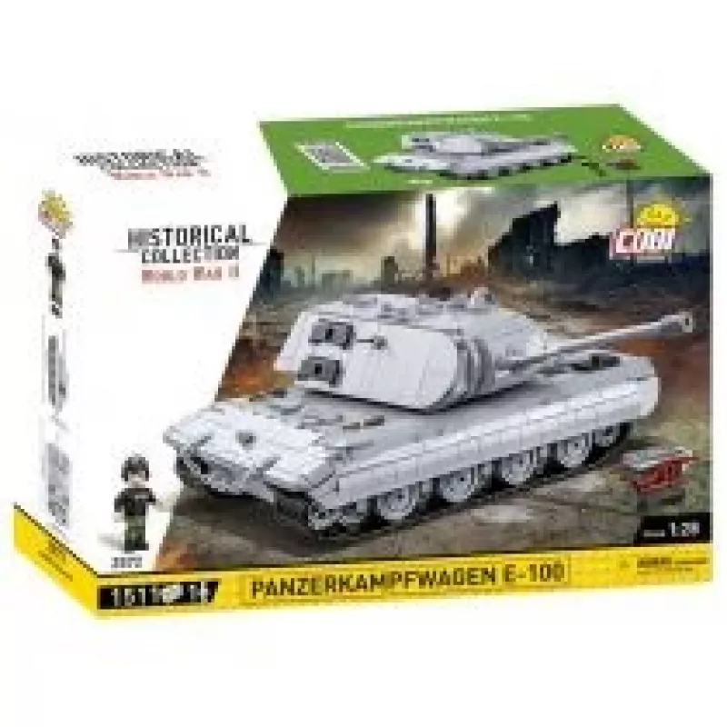Konstruktorius COBI Panzerkampfwagen E-100 Antrasis pasaulinis karas 1511 dalių
