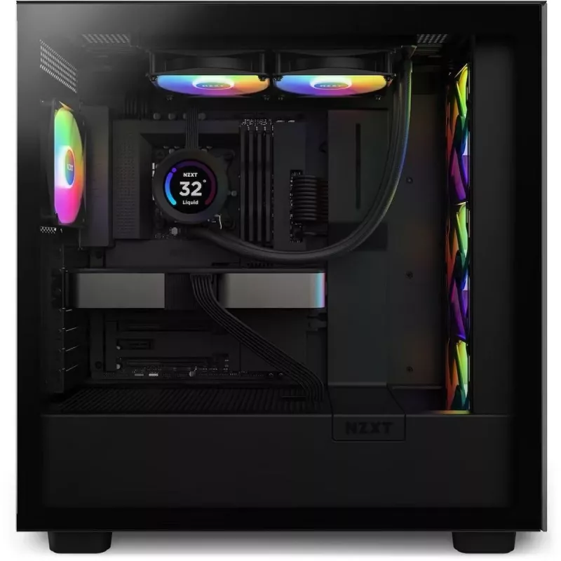 All-in-one skysčio aušintuvas NZXT Kraken Elite 240 RGB 12 cm Juodas