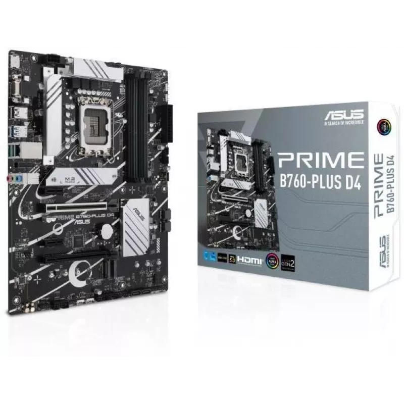 ASUS PRIME B760-PLUS D4 Intel B760 LGA 1700 ATX pagrindinė plokštė
