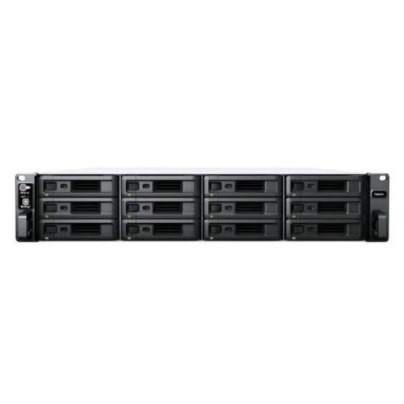 Synology RackStation RS2423+ NAS/saugyklos serveris stelaže (2U) Ryzen Embedded V1780B 8 GB DDR4 0 TB DiskStation Manager juoda, pilka