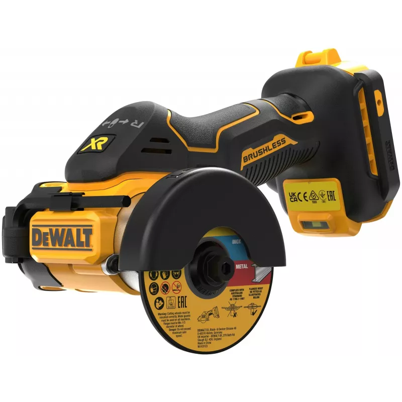 DeWALT DCS438N-XJ 18V XR bešepetėlinis akumuliatorinis pjoviklis, 76 mm, be akumuliatoriaus ir kroviklio