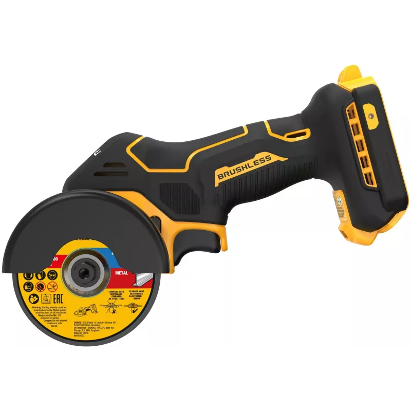 DeWALT DCS438N-XJ 18V XR bešepetėlinis akumuliatorinis pjoviklis, 76 mm, be akumuliatoriaus ir kroviklio