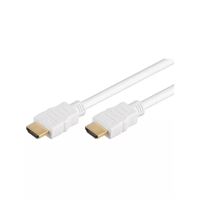 Goobay HDMI kabelis 5 m, A tipo kištukas – kištukas, 18 Gbit/s, baltas