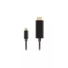 Adapteris LANBERG CA-CMHD-10CU-0030-BK, USB Type-C į HDMI 2.0, 3 m, 18 Gbit/s, 4K