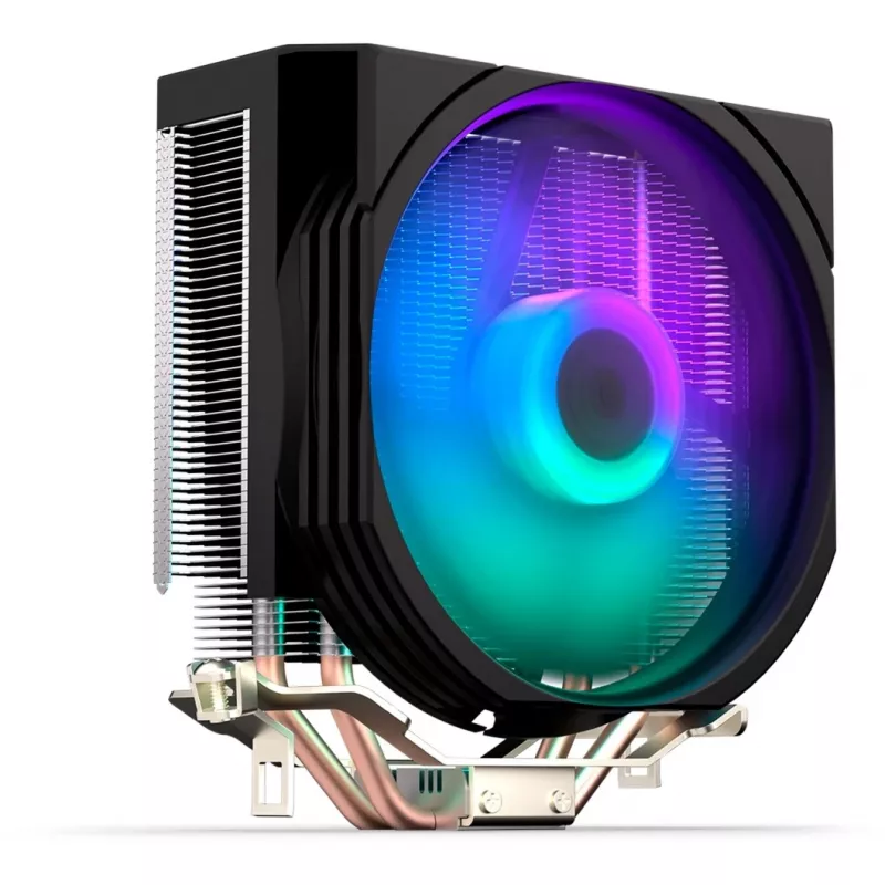 ENDORFY Spartan 5 ARGB, procesoriaus aušintuvas, integruotas Fluctus 120mm ARGB ventiliatorius, ryškus ARGB LED apšvietimas, suderinamas su AM5, AM4, LGA1700, LGA1200