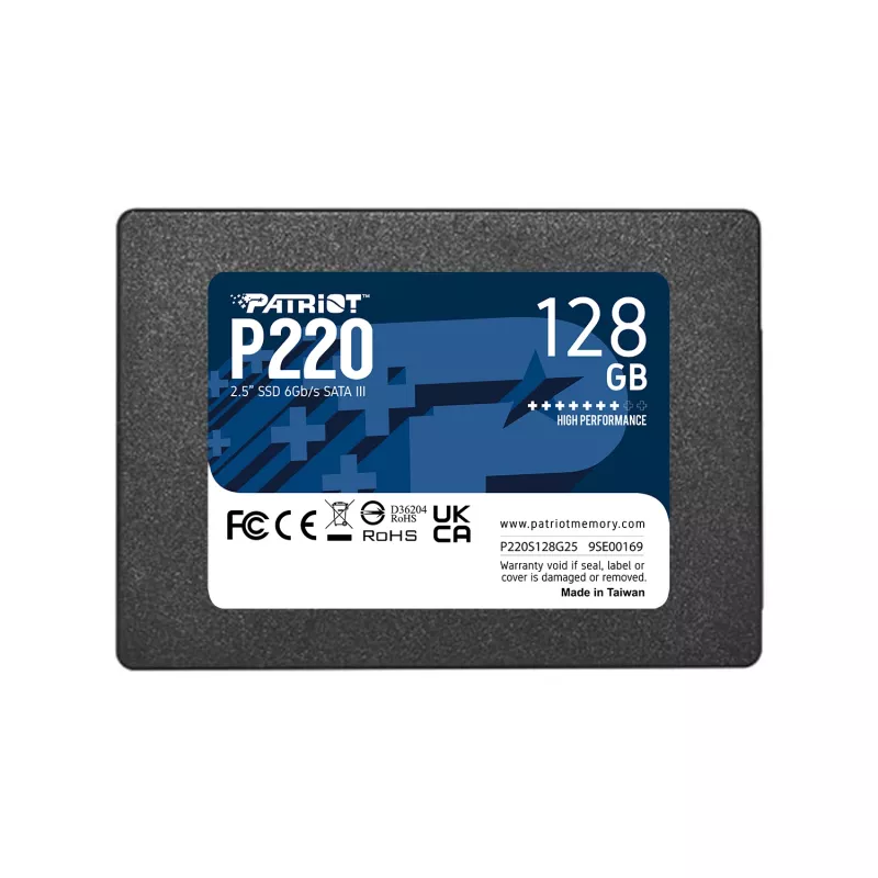 2,5 Patriot P220 128 GB (schwarz, SATA III 6 Gb/s, 2,5)