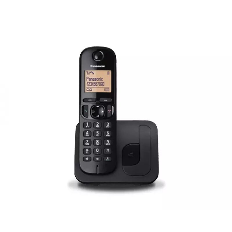 Panasonic KX-TGC 210 PDB belaidis DECT telefonas juodas su skambučio numerio atpažinimu