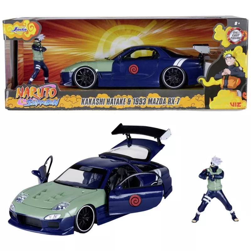 Jada Toys NARUTO – Kakashi Hatake ir 1993 Mazda RX-7 (1:24)