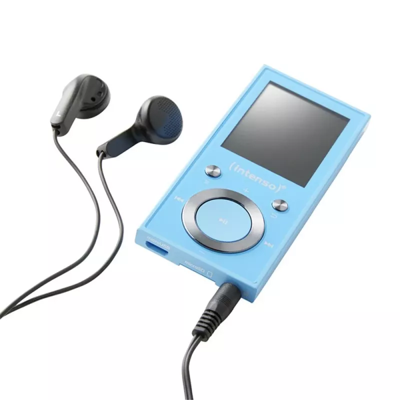 MP3 grotuvas INTENSO Video Scooter BT – 16 GB, LCD ekranas, MicroSD lizdas, mėlyna