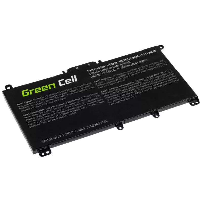 Green Cell GC-HP163 nešiojamojo kompiuterio baterija HT03XL 11,4 V 3400 mAh HP