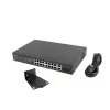 Lanberg RSFE-16P-2C-150 nevaldomas PoE+ komutatorius, 16x 10/100 PoE+, 2x Gigabit Combo, 150 W, 1U spinta