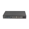 Lanberg RSFE-16P-2C-150 nevaldomas PoE+ komutatorius, 16x 10/100 PoE+, 2x Gigabit Combo, 150 W, 1U spinta