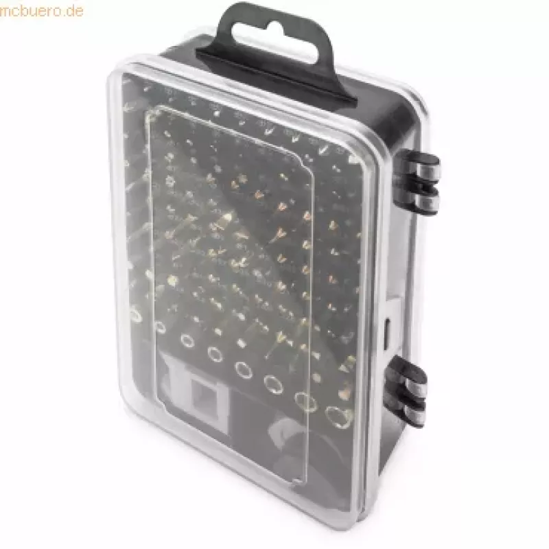 Atsuktuvų rinkinys preciziniams darbams Digitus 115 dalių, 98 antgaliai Security Torx Hex Phillips