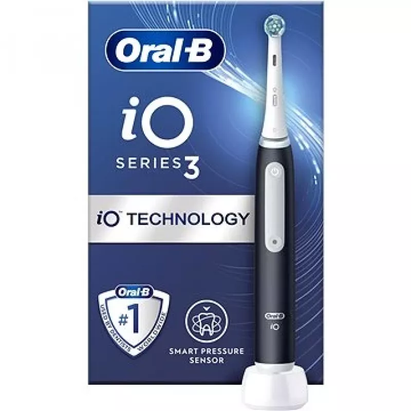 Oral-B iO3 matte Black elektrinis dantų šepetėlis
