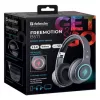 Ausinės DEFENDER FREEMOTION B571 LED belaidės dvikanalės, 4 cm tvarkyklės, 6–8 h baterija, uždaro akustinio tipo, 20–20000 Hz
