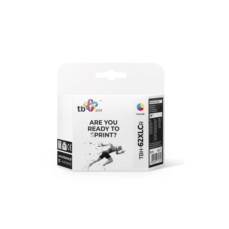 HP OfficeJet 5740 TBH-62XLCR CMY atnaujintas rašalas