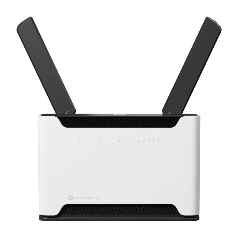 MikroTik Chateau LTE18 AX – belaidis maršrutizatorius su 5 prievadų jungikliu, GigE, 2,5 GigE, Wi-Fi 5, Wi-Fi 6, dviejų juostų (S53UG+5HAXD2HAXD-TC&EG18-EA)