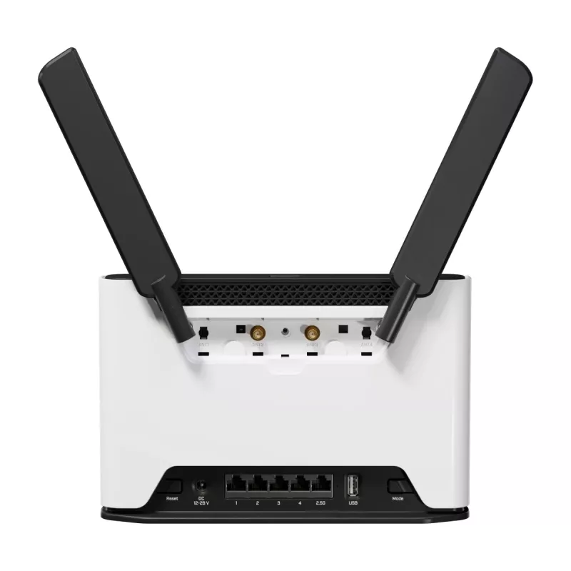 MikroTik Chateau LTE18 AX – belaidis maršrutizatorius su 5 prievadų jungikliu, GigE, 2,5 GigE, Wi-Fi 5, Wi-Fi 6, dviejų juostų (S53UG+5HAXD2HAXD-TC&EG18-EA)