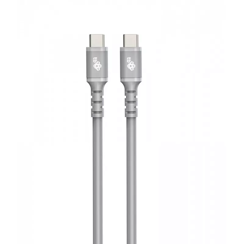 USB C – USB C laidas 1 m silikoninis pilkas