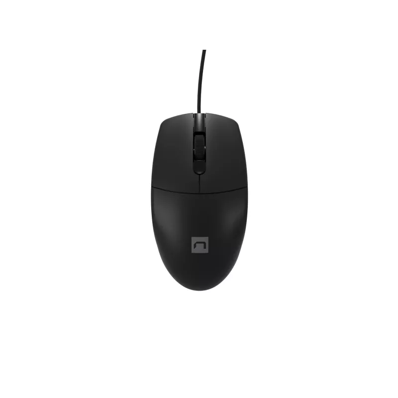 Laidinė biuro pelė NATEC Ruff Plus USB Type-A, dešinei rankai, 1200 DPI, 3 mygtukai, juoda