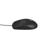 Laidinė biuro pelė NATEC Ruff Plus USB Type-A, dešinei rankai, 1200 DPI, 3 mygtukai, juoda