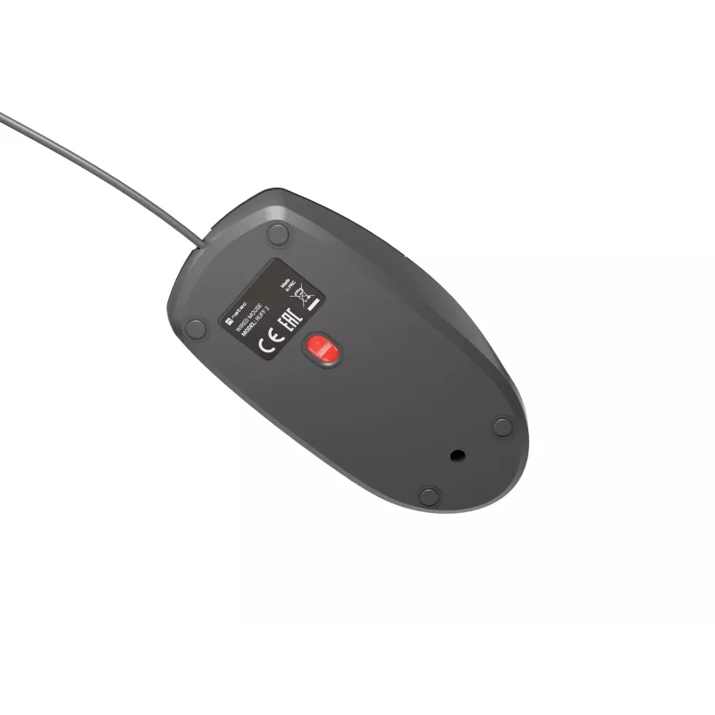 Laidinė biuro pelė NATEC Ruff Plus USB Type-A, dešinei rankai, 1200 DPI, 3 mygtukai, juoda