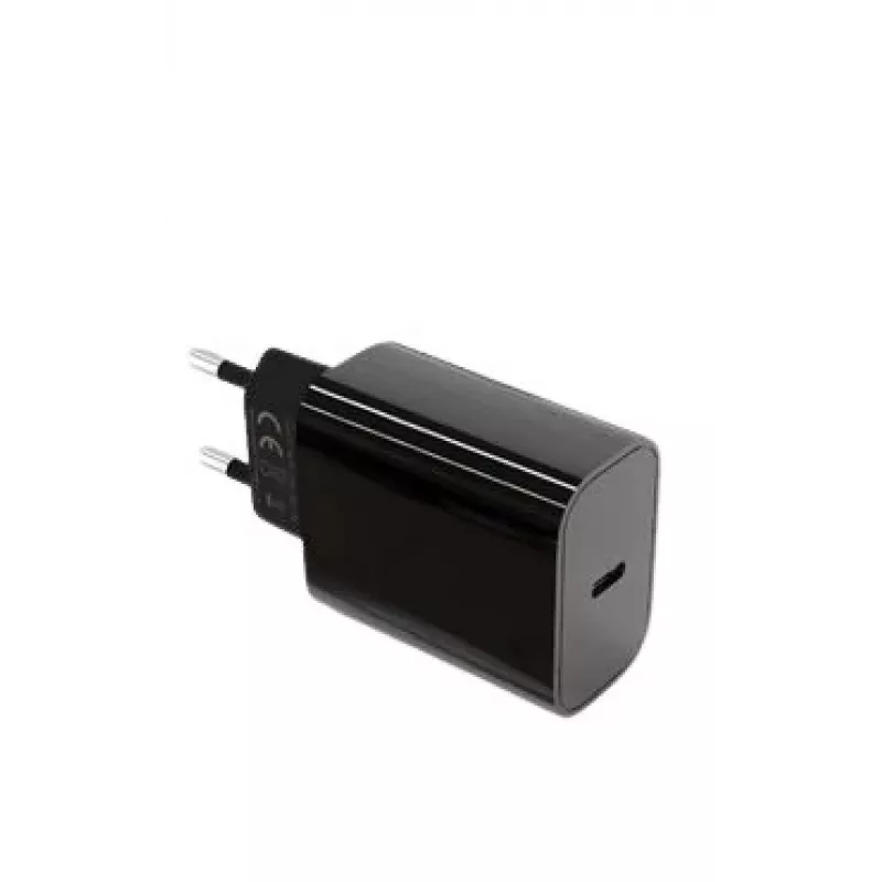 USB-C 20W sieninis įkroviklis Power Delivery juodas