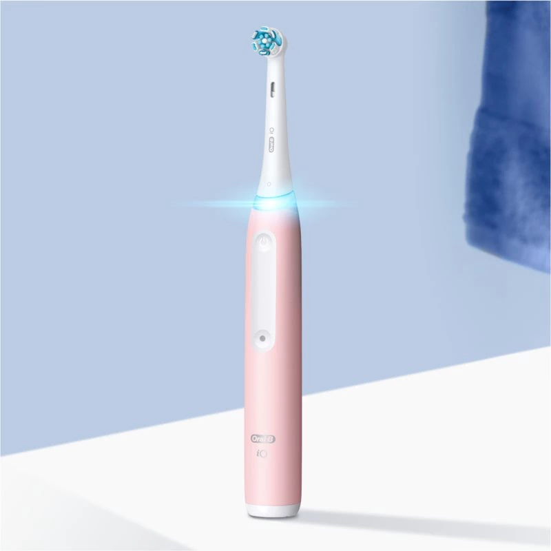 Oral-B iO3 serijos įkraunamas elektrinis dantų šepetėlis, suaugusiems, 1 antgalis, 3 režimai, Blush Pink