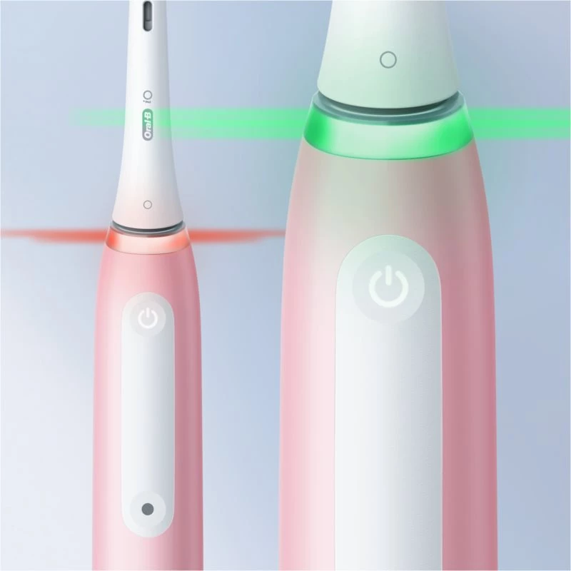 Oral-B iO3 serijos įkraunamas elektrinis dantų šepetėlis, suaugusiems, 1 antgalis, 3 režimai, Blush Pink