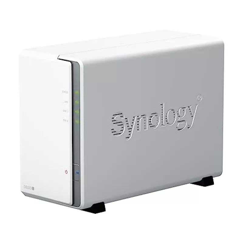 Synology DiskStation DS223J NAS / saugojimo serveris stalinis Realtek RTD1619B 1 GB DDR4 DiskStation Manager balta